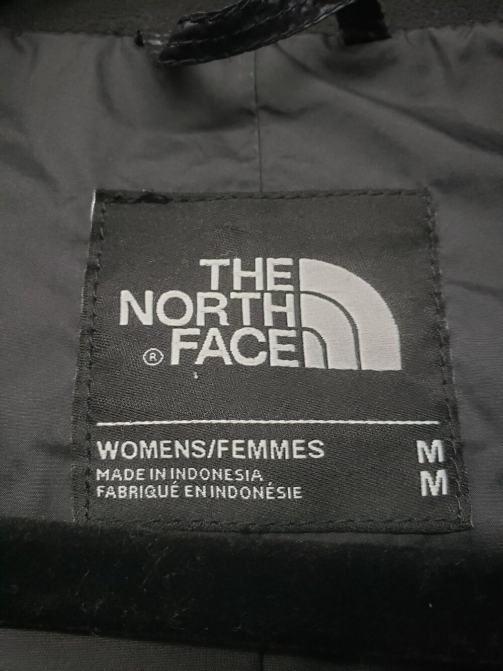 The North Face Black Puffer Jacket Womens M Medium Full Zip Cinched Waist - Picture 2 of 16